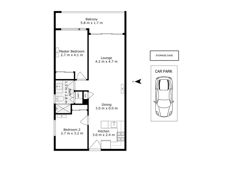 Floorplan of Homely unit listing, 101/2 Belsize Avenue, Carnegie VIC 3163