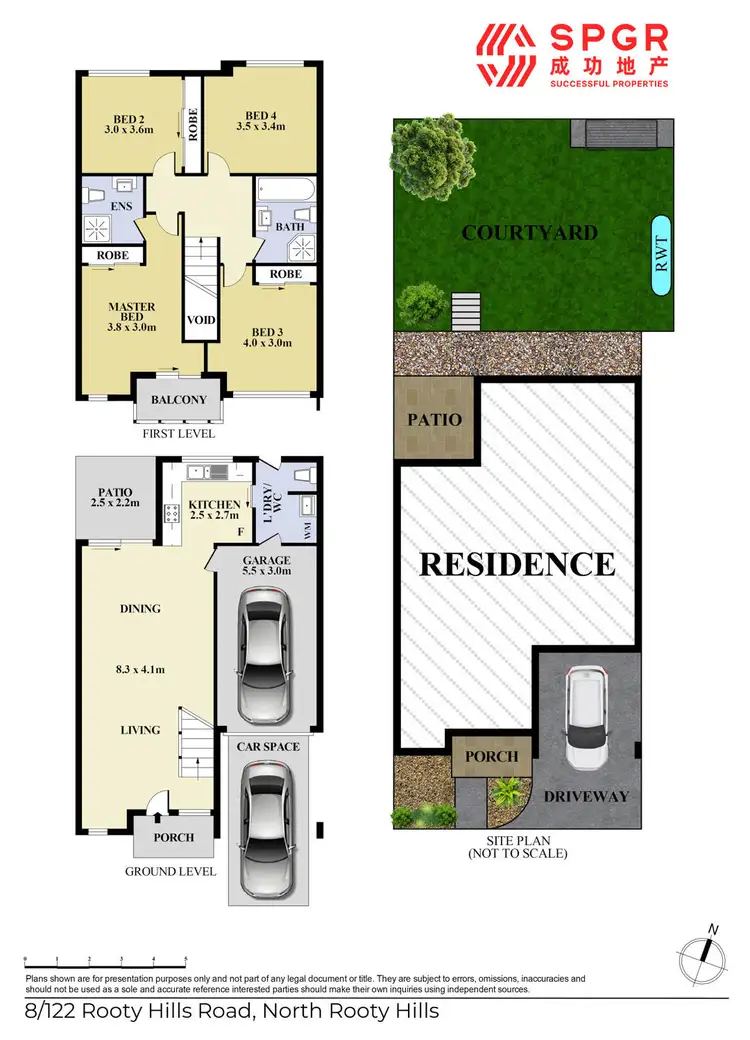 Floorplan of Homely townhouse listing, 8/122 Rooty Hill Road North, Rooty Hill NSW 2766