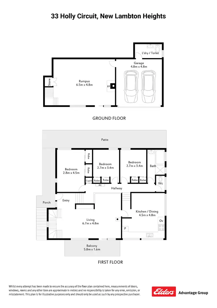 Floorplan of Homely house listing, 33 Holly Circuit, New Lambton Heights NSW 2305