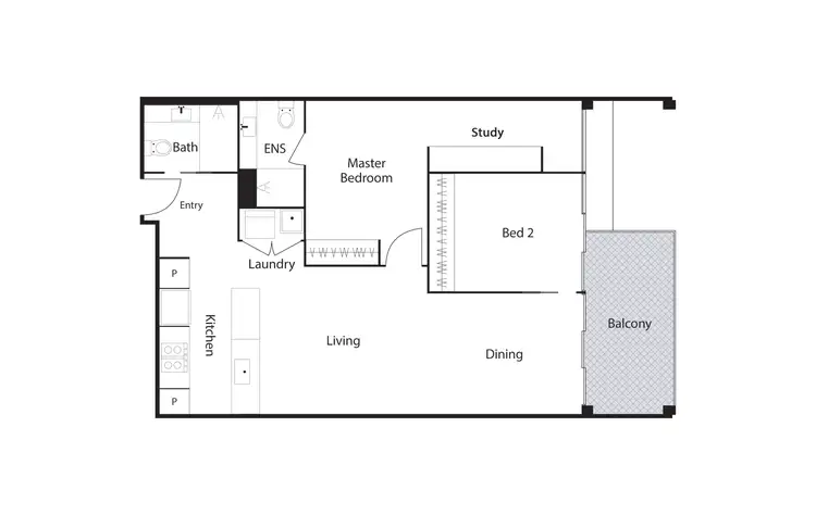 Floorplan of Homely apartment listing, 102/47 Currong Street, Braddon ACT 2612