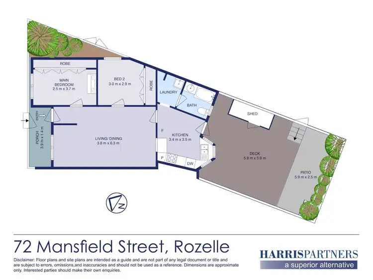Floorplan of Homely house listing, 72 Mansfield Street, Rozelle NSW 2039
