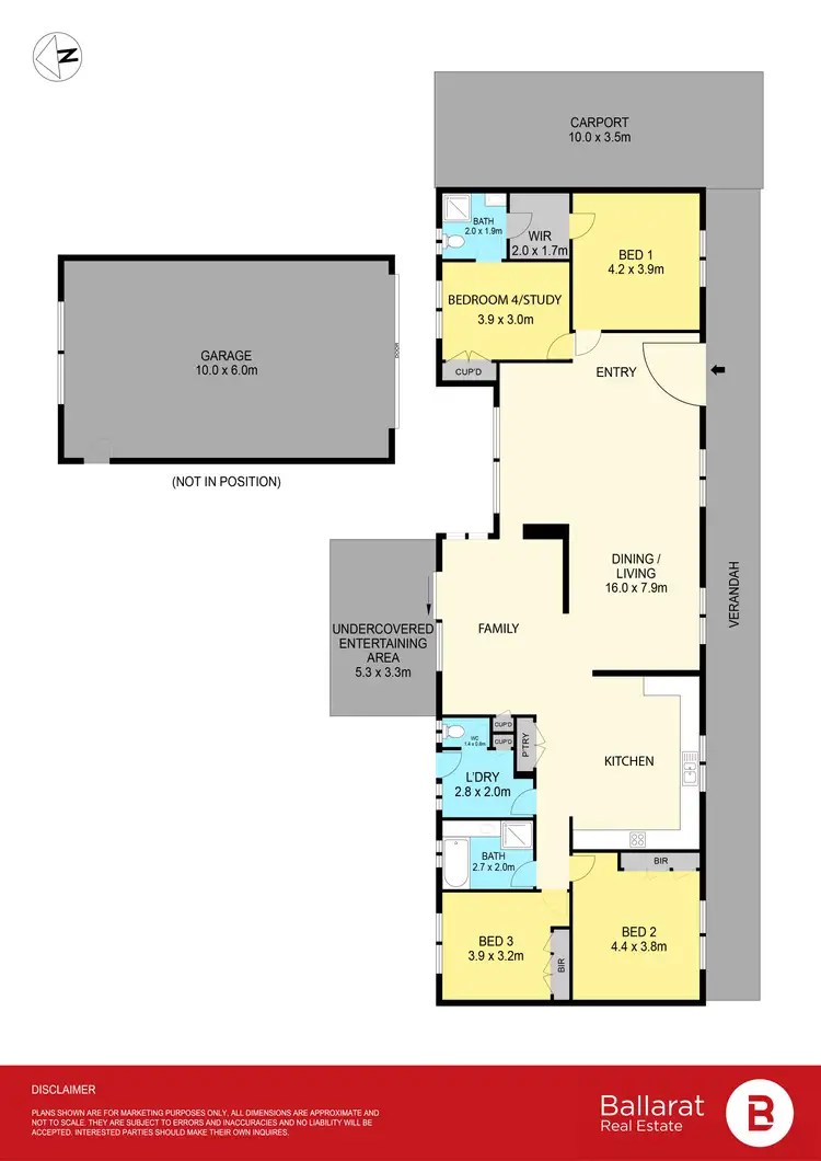 Floorplan of Homely house listing, 16 Gear Avenue, Mount Helen VIC 3350