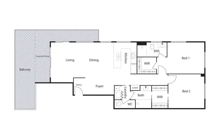Floorplan of Homely apartment listing, 72/12 David Street, Turner ACT 2612