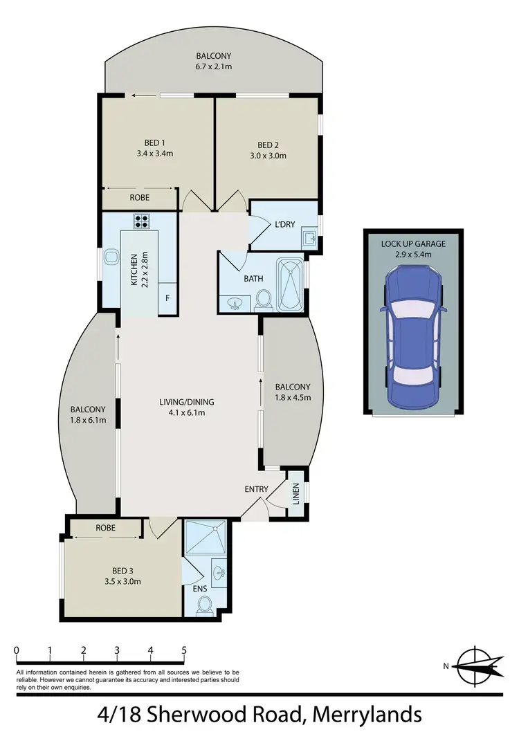 Floorplan of Homely unit listing, 4/18 Sherwood Road, Merrylands NSW 2160