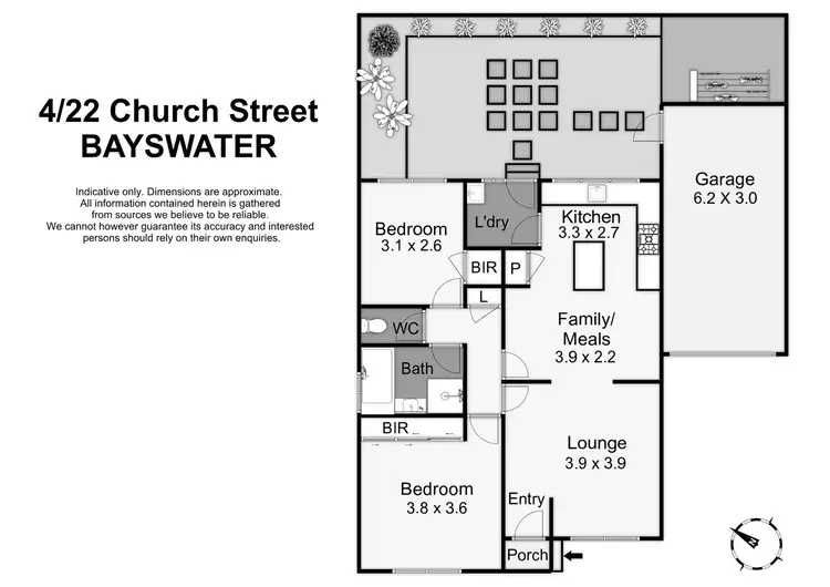 Floorplan of Homely unit listing, 4/22 Church Street, Bayswater VIC 3153