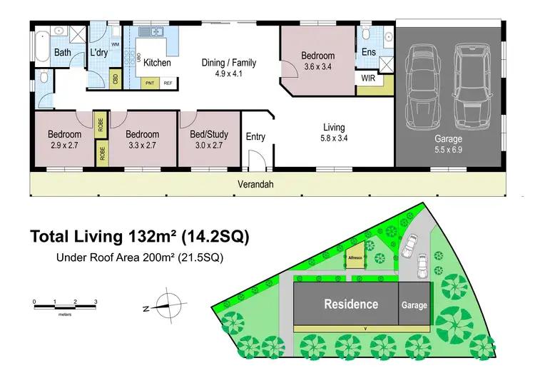 Floorplan of Homely house listing, 5 Walker Drive, Drouin VIC 3818