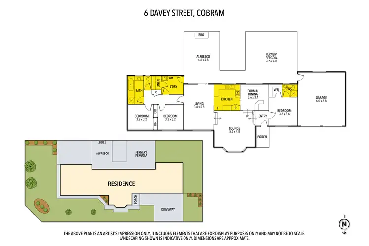 Floorplan of Homely house listing, 6 Davey Street, Cobram VIC 3644