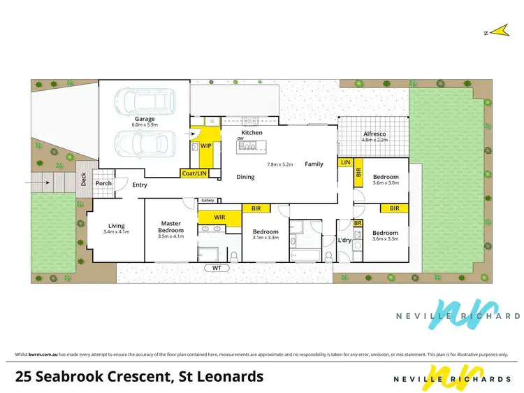 Floorplan of Homely house listing, 25 Seabrook Crescent, St Leonards VIC 3223