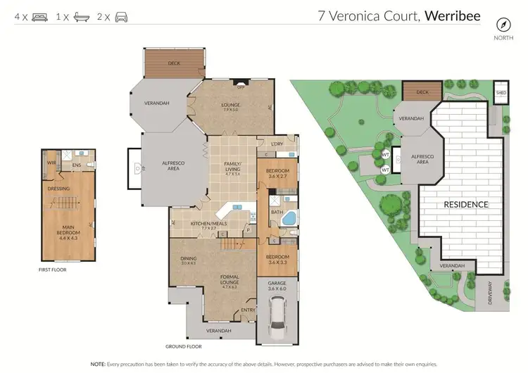 Floorplan of Homely house listing, 7 Veronica Court, Werribee VIC 3030