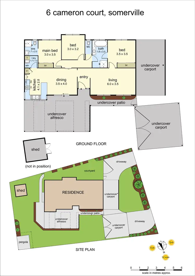 Floorplan of Homely house listing, 6 Cameron Court, Somerville VIC 3912