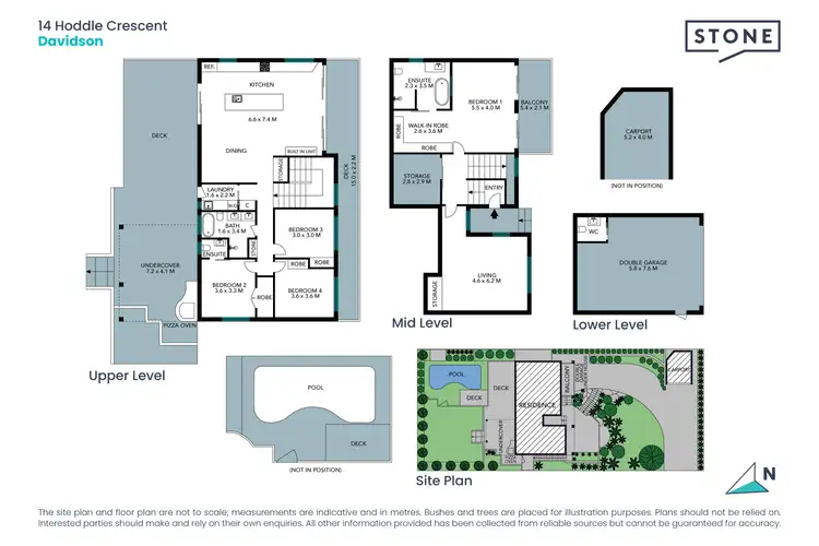 Floorplan of Homely house listing, 14 Hoddle Crescent, Davidson NSW 2085