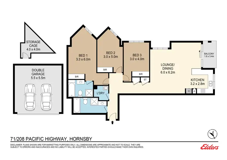 Floorplan of Homely apartment listing, 71/208-226 Pacific Highway, Hornsby NSW 2077