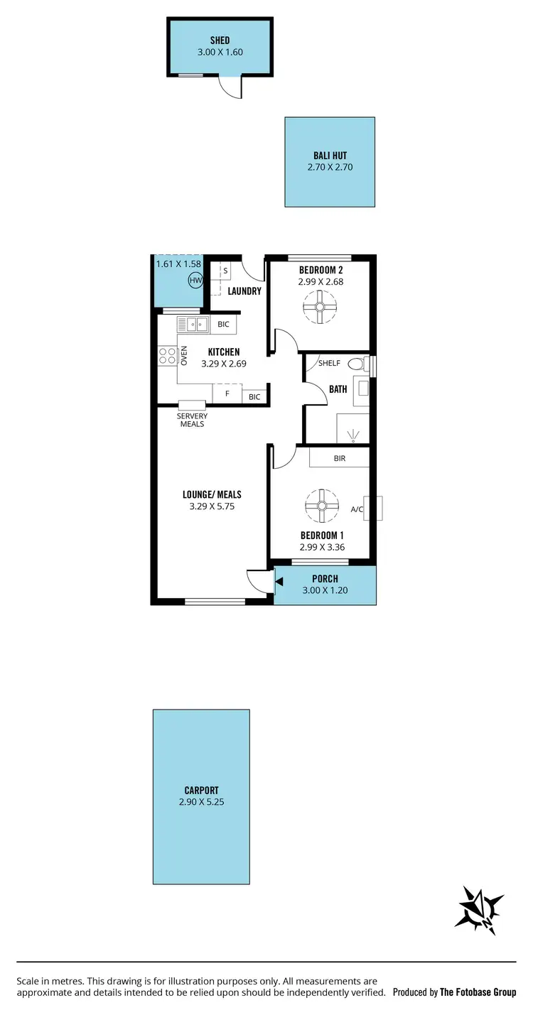 Floorplan of Homely unit listing, 4/6 Beck Court, Paralowie SA 5108