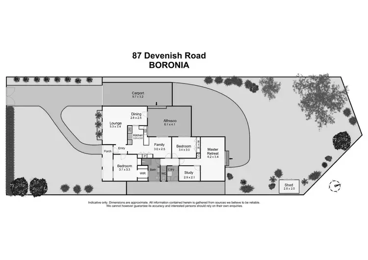 Floorplan of Homely house listing, 87 Devenish Road, Boronia VIC 3155