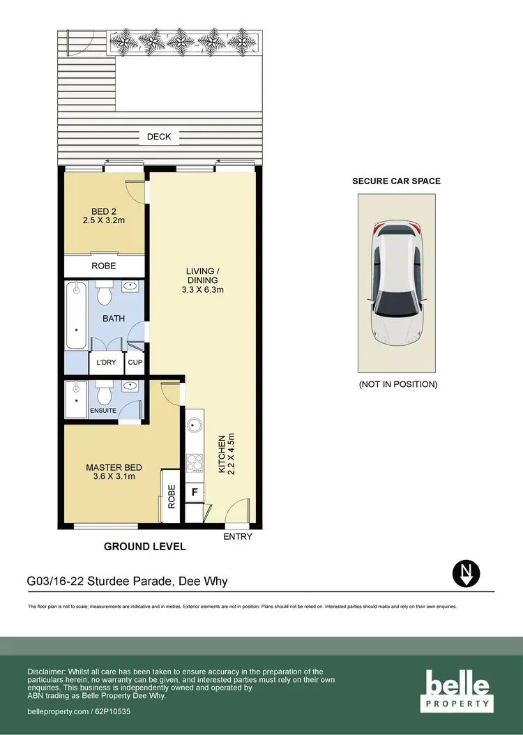 Floorplan of Homely apartment listing, G03/16-22 Sturdee Parade, Dee Why NSW 2099