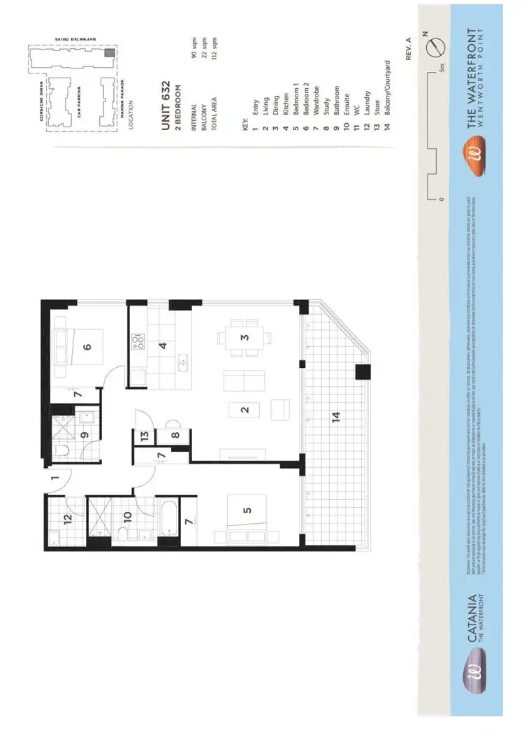 Floorplan of Homely apartment listing, 632/26 Baywater Drive, Wentworth Point NSW 2127