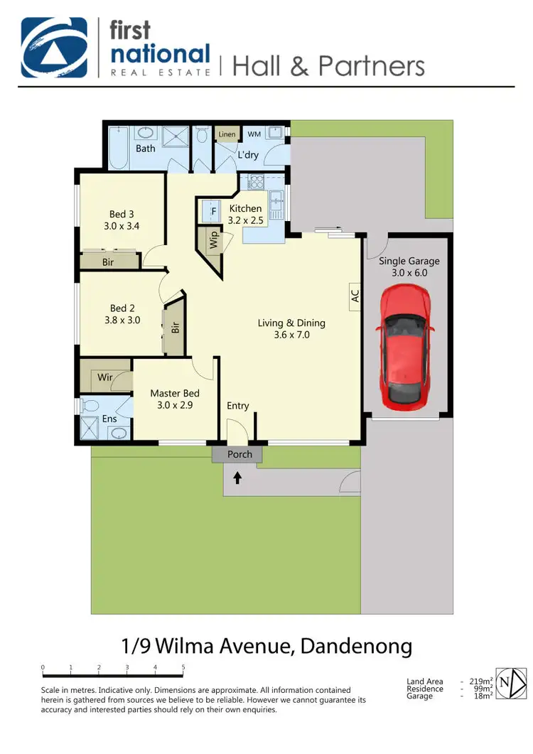 Floorplan of Homely unit listing, 1/9 Wilma Avenue, Dandenong VIC 3175