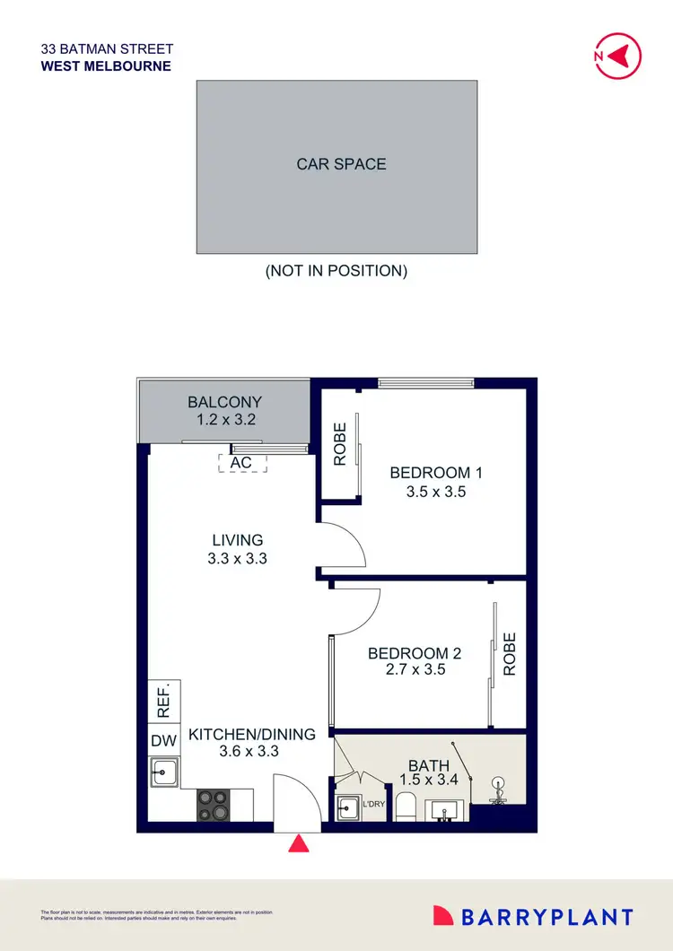 Floorplan of Homely apartment listing, 1003/33-43 Batman Street, West Melbourne VIC 3003