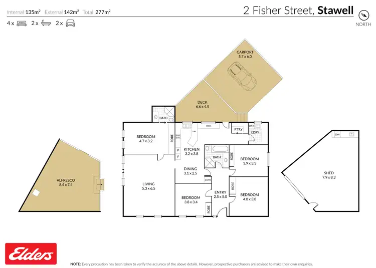 Floorplan of Homely house listing, 2 Fisher Street, Stawell VIC 3380