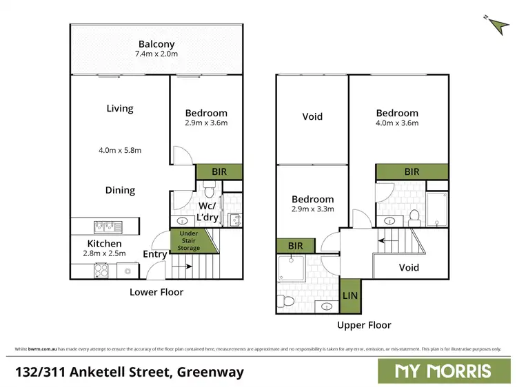 Floorplan of Homely apartment listing, 132/311 Anketell Street, Greenway ACT 2900