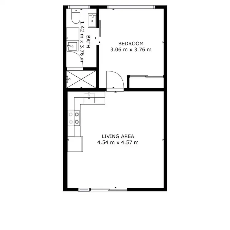 Floorplan of Homely unit listing, 2/326 McLeod Street, Cairns North QLD 4870