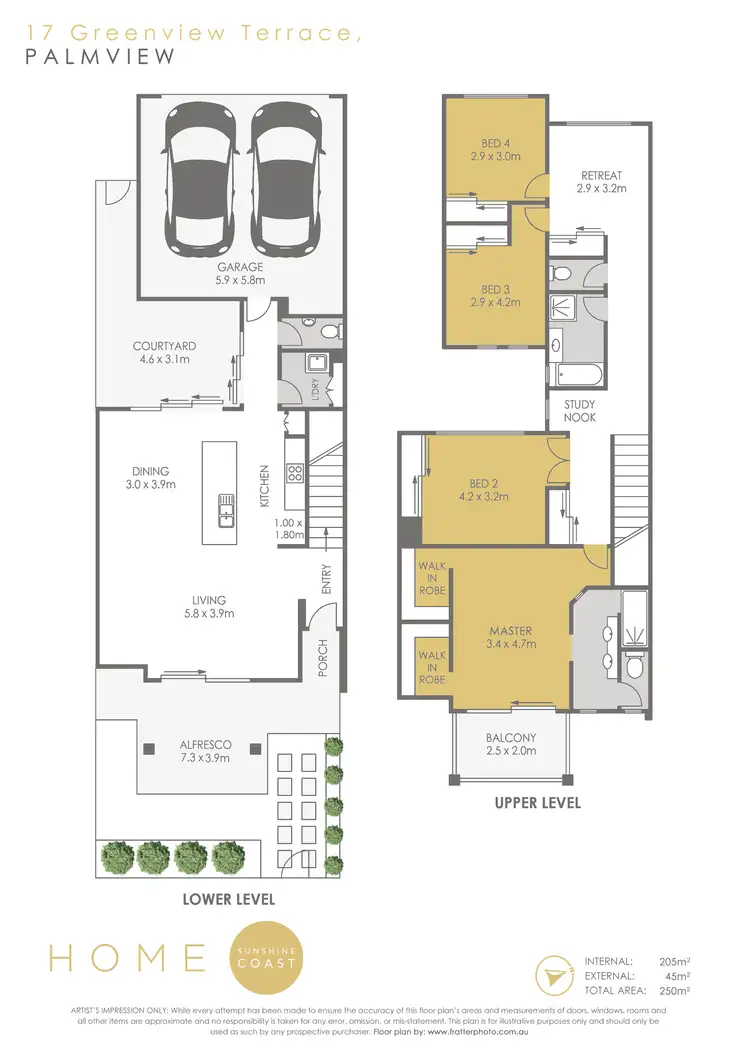 Floorplan of Homely terrace listing, 17 Greenview Terrace, Palmview QLD 4553