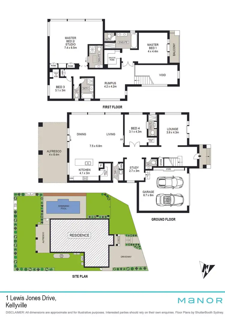 Floorplan of Homely house listing, 1 Lewis Jones Drive, Kellyville NSW 2155