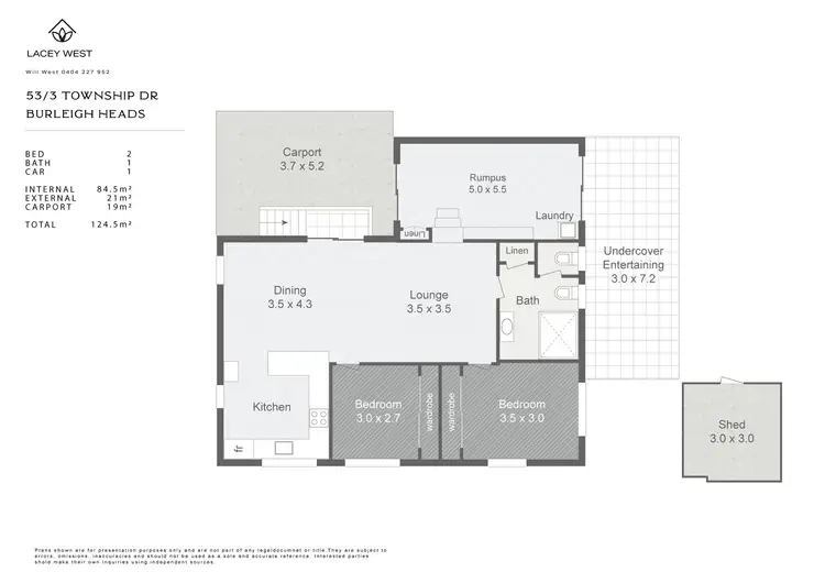 Floorplan of Homely house listing, 53/3 Township Drive, Burleigh Heads QLD 4220