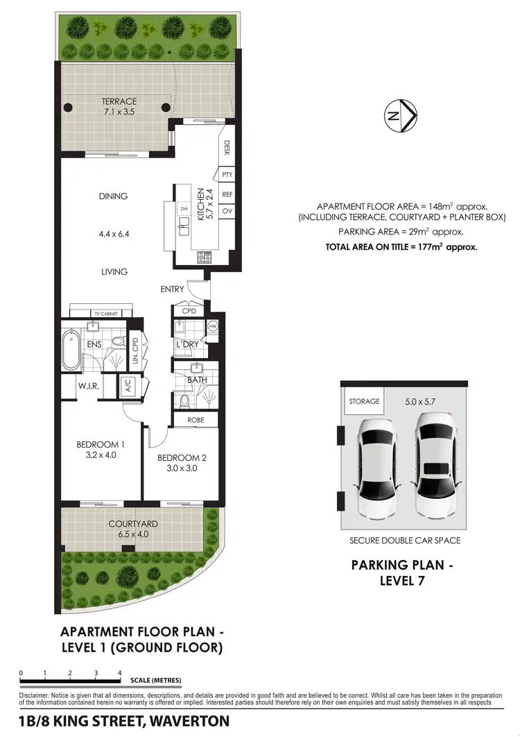 Floorplan of Homely apartment listing, 1B/8 King Street, Waverton NSW 2060