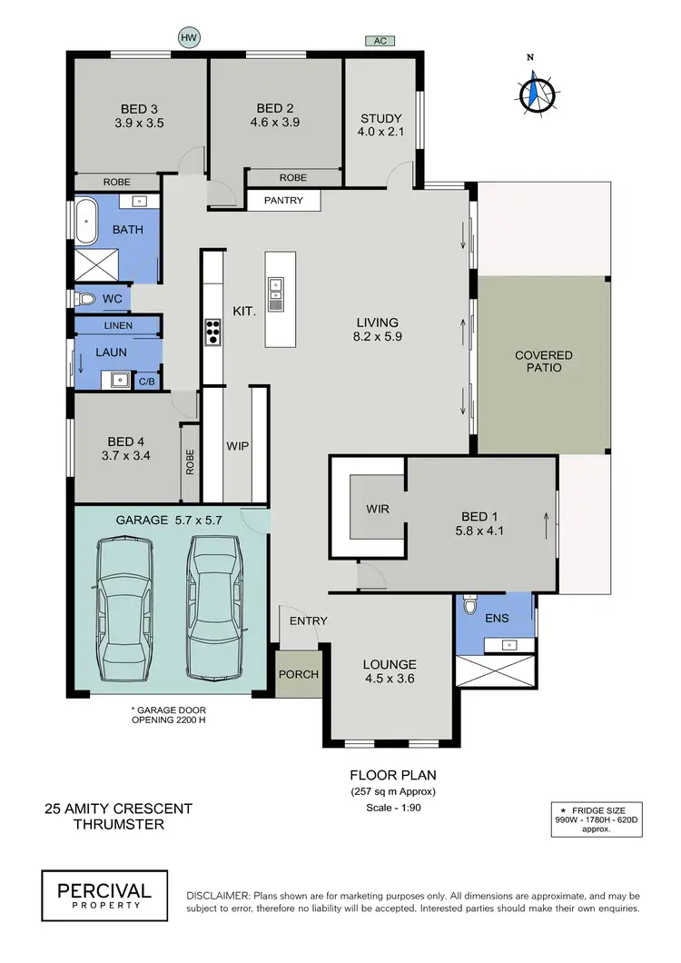 Floorplan of Homely house listing, 25 Amity Crescent, Thrumster NSW 2444
