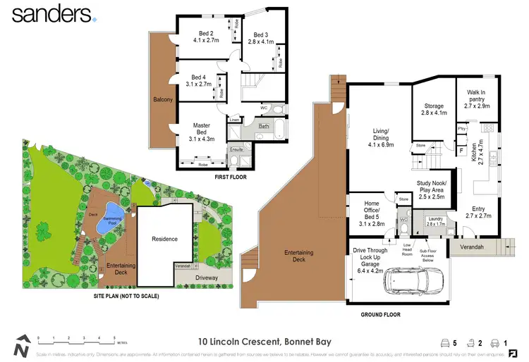 Floorplan of Homely house listing, 10 Lincoln Crescent, Bonnet Bay NSW 2226