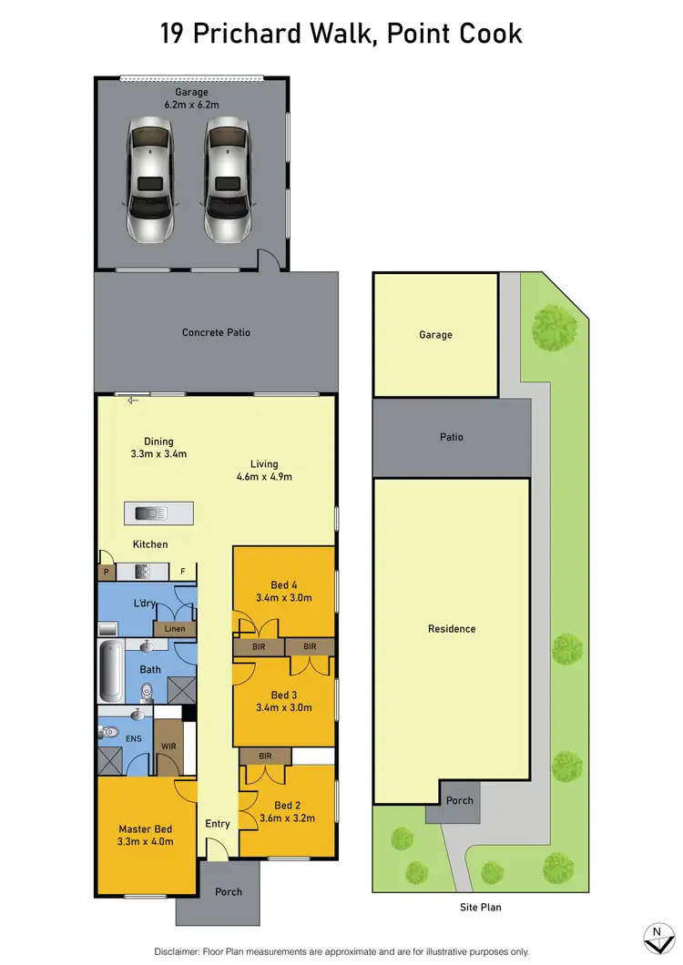 Floorplan of Homely house listing, 19 Prichard Walk, Point Cook VIC 3030