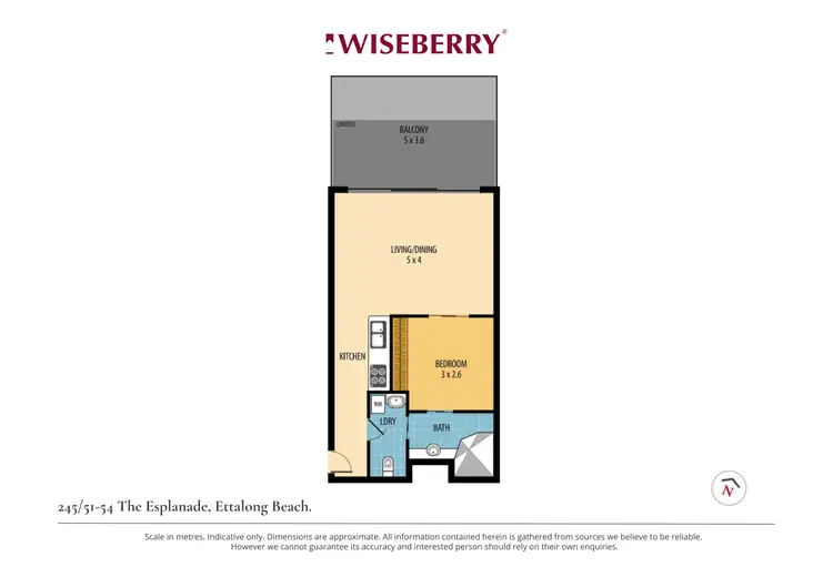 Floorplan of Homely apartment listing, 245/51-54 The Esplanade, Ettalong Beach NSW 2257