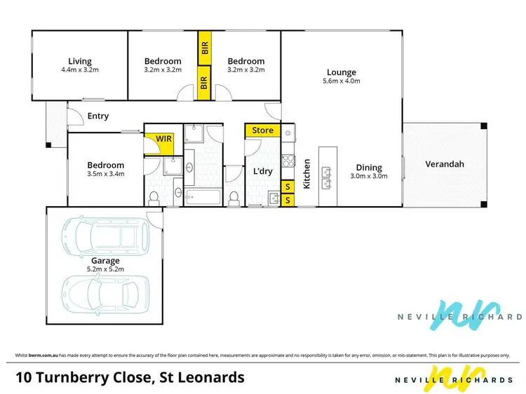 Floorplan of Homely house listing, 10 Turnberry Close, St Leonards VIC 3223