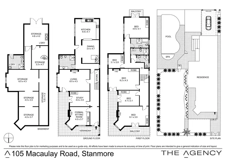 Floorplan of Homely house listing, 105 Macaulay Road, Stanmore NSW 2048