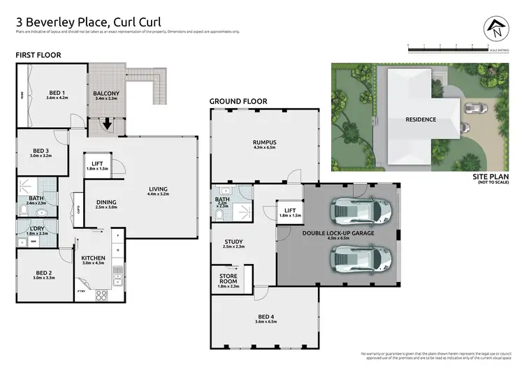 Floorplan of Homely house listing, 3 Beverley Place, Curl Curl NSW 2096