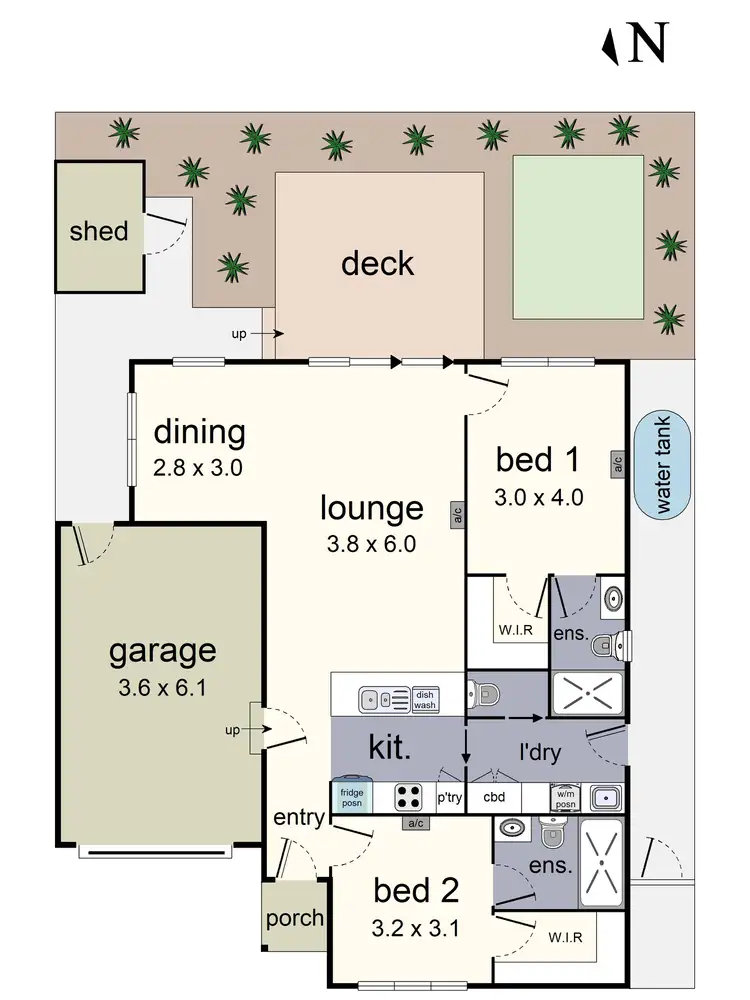 Floorplan of Homely unit listing, 4/3 East Court, Croydon VIC 3136