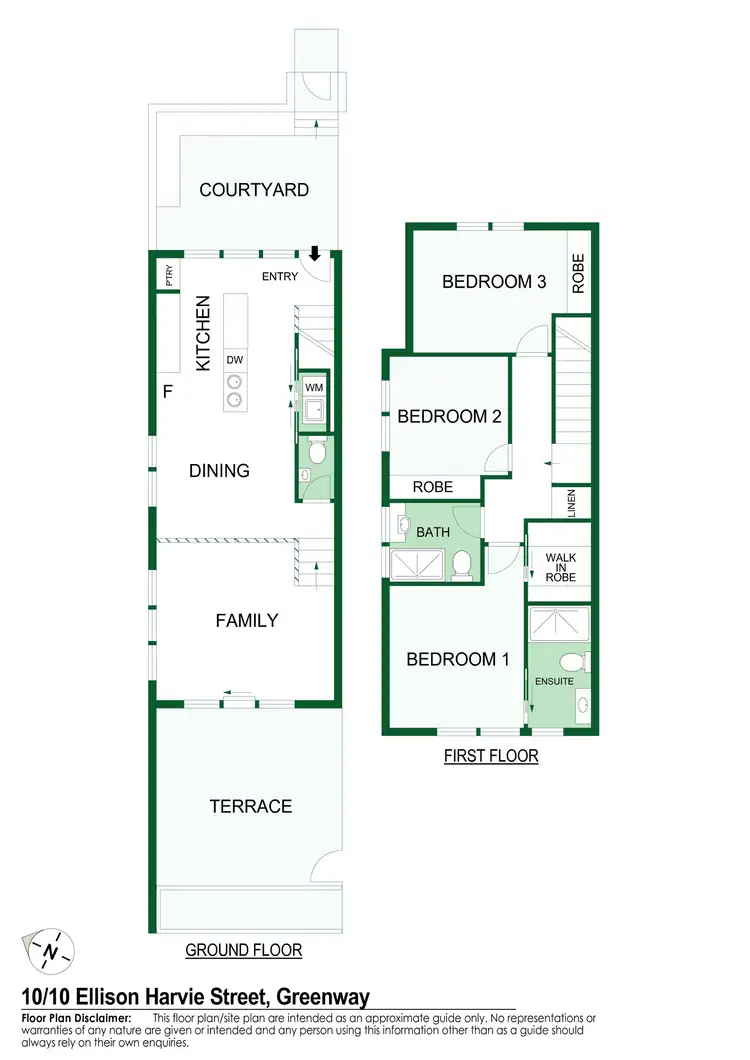 Floorplan of Homely townhouse listing, 10/10 Ellison Harvie Close, Greenway ACT 2900