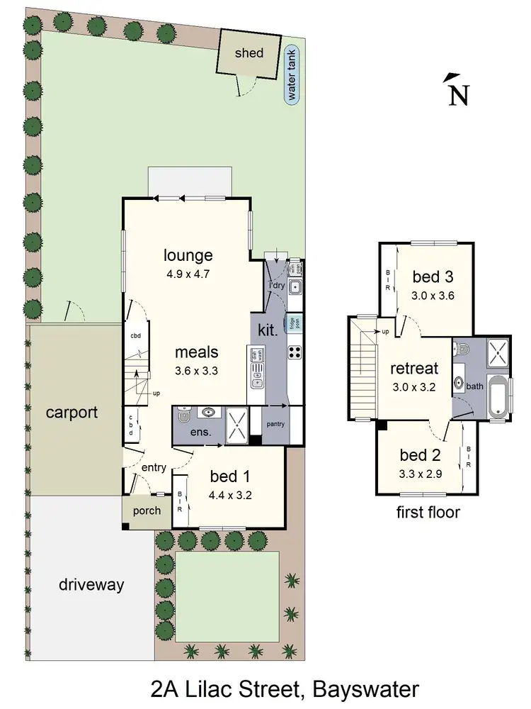 Floorplan of Homely house listing, 2A Lilac Street, Bayswater VIC 3153