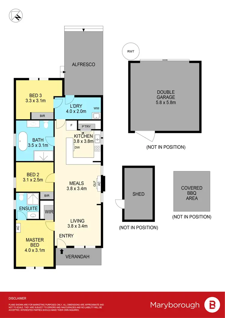 Floorplan of Homely house listing, 19 Higham Street, Maryborough VIC 3465