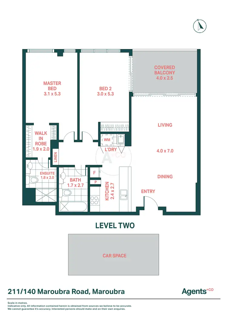 Floorplan of Homely apartment listing, 211/140 Maroubra Road, Maroubra NSW 2035