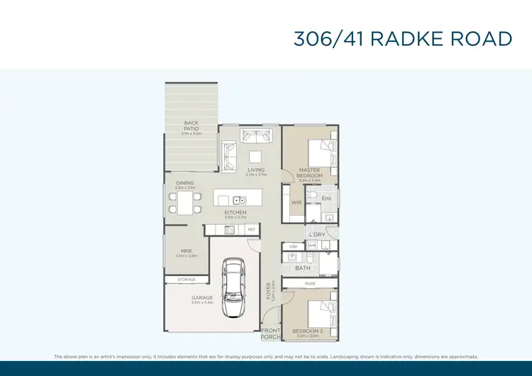 Floorplan of Homely retirement listing, 306/41 Radke Road, Bethania QLD 4205