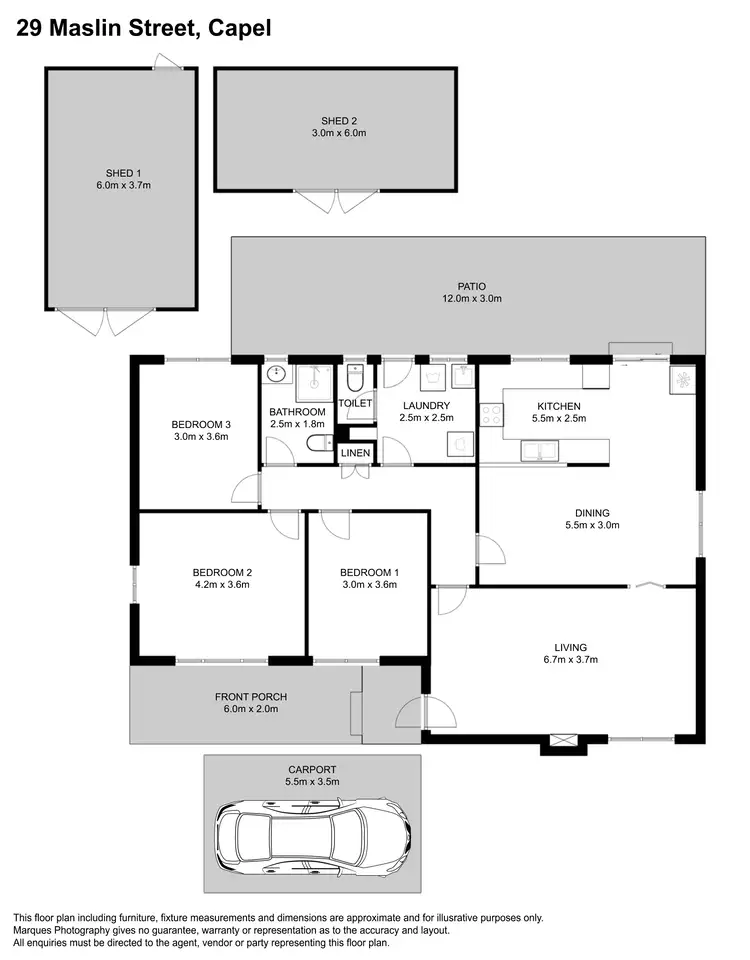 Floorplan of Homely house listing, 29 Maslin Street, Capel WA 6271