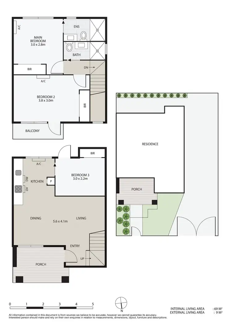 Floorplan of Homely townhouse listing, 6/1 Stockdale Avenue, Clayton VIC 3168
