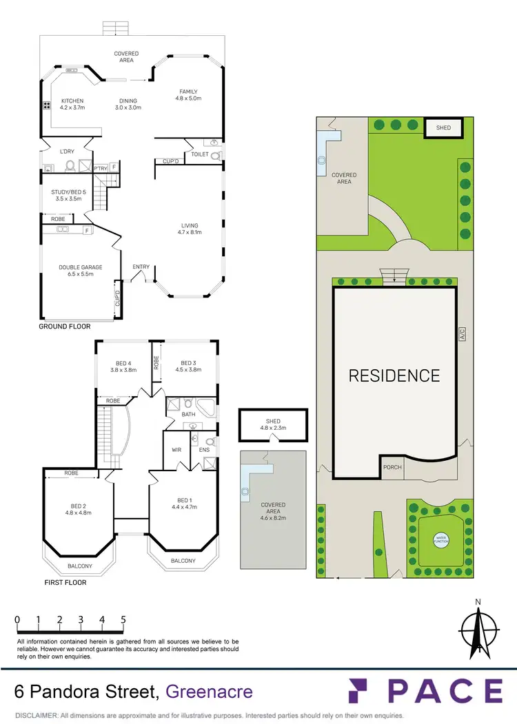 Floorplan of Homely house listing, 6 Pandora Street, Greenacre NSW 2190