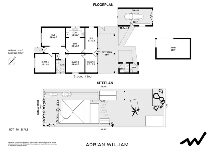 Floorplan of Homely house listing, 44 Trafalgar Street, Belmore NSW 2192