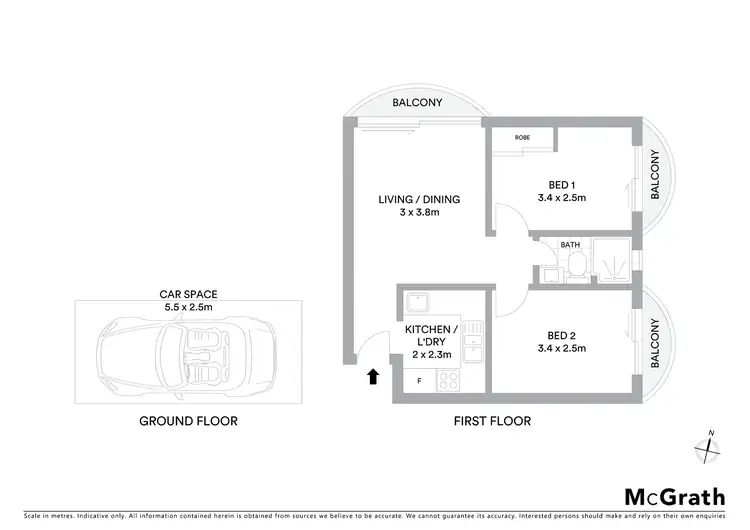 Floorplan of Homely apartment listing, 11/10-12 Northcote Road, Hornsby NSW 2077