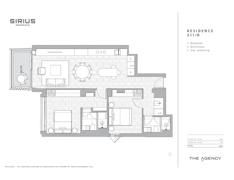 Floorplan of Homely apartment listing, 211/38 Cumberland Street, The Rocks NSW 2000