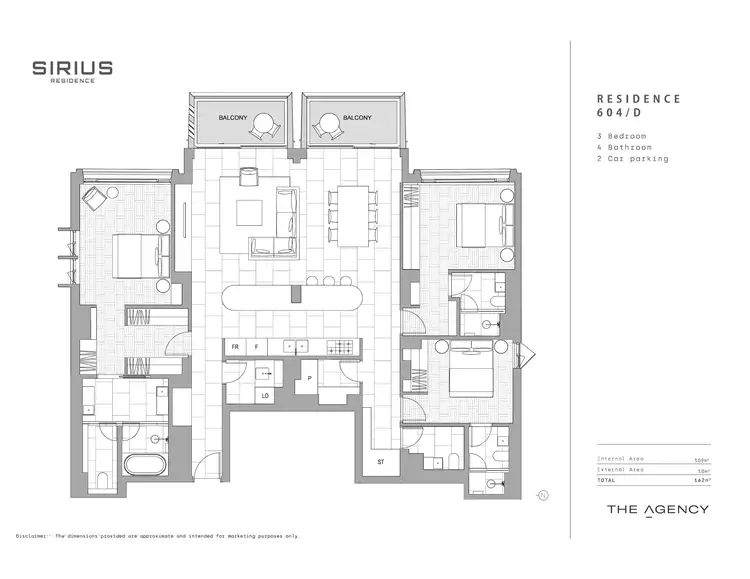 Floorplan of Homely apartment listing, 604/38 Cumberland Street, The Rocks NSW 2000