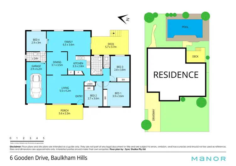 Floorplan of Homely house listing, 6 Gooden Drive, Baulkham Hills NSW 2153